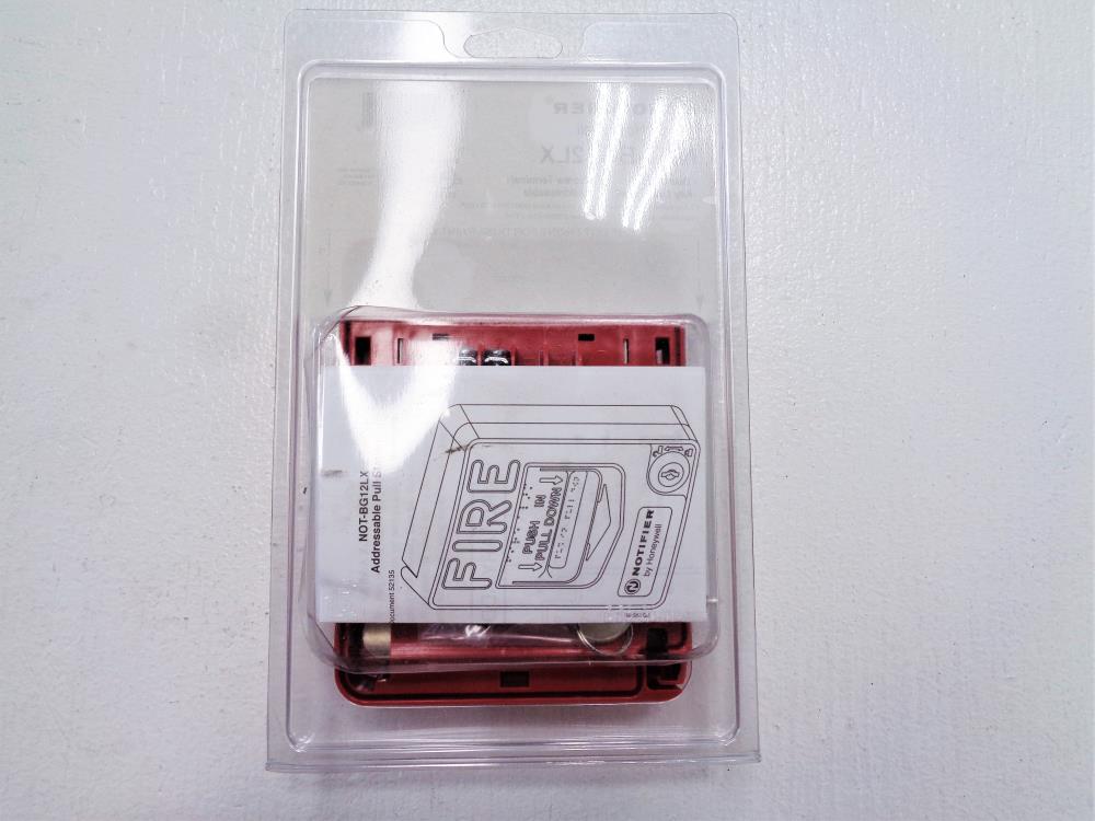 Lot of (4) Honeywell Notifier Fire Alarm Pull Station NOT-BG12LX